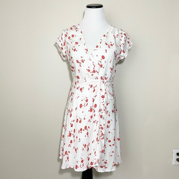 Reformation Ports Wrap Mini Dress - Picture 1 of 12